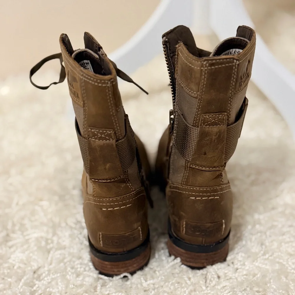 Sorel Brown Combat & Moto Boots - Picture 6 of 8